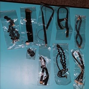 Set of 9 chokers